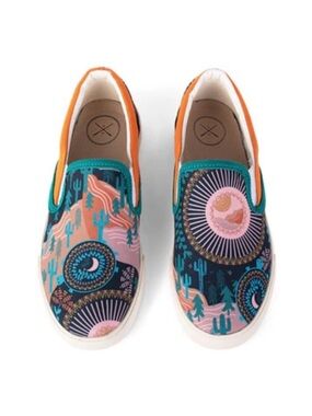 Inkkas Socorro Aztec Dessert Boho Turtle Slip On Sneakers M 11 / W 9